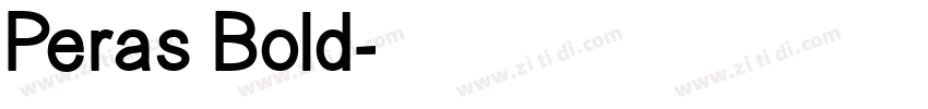 Peras Bold字体转换